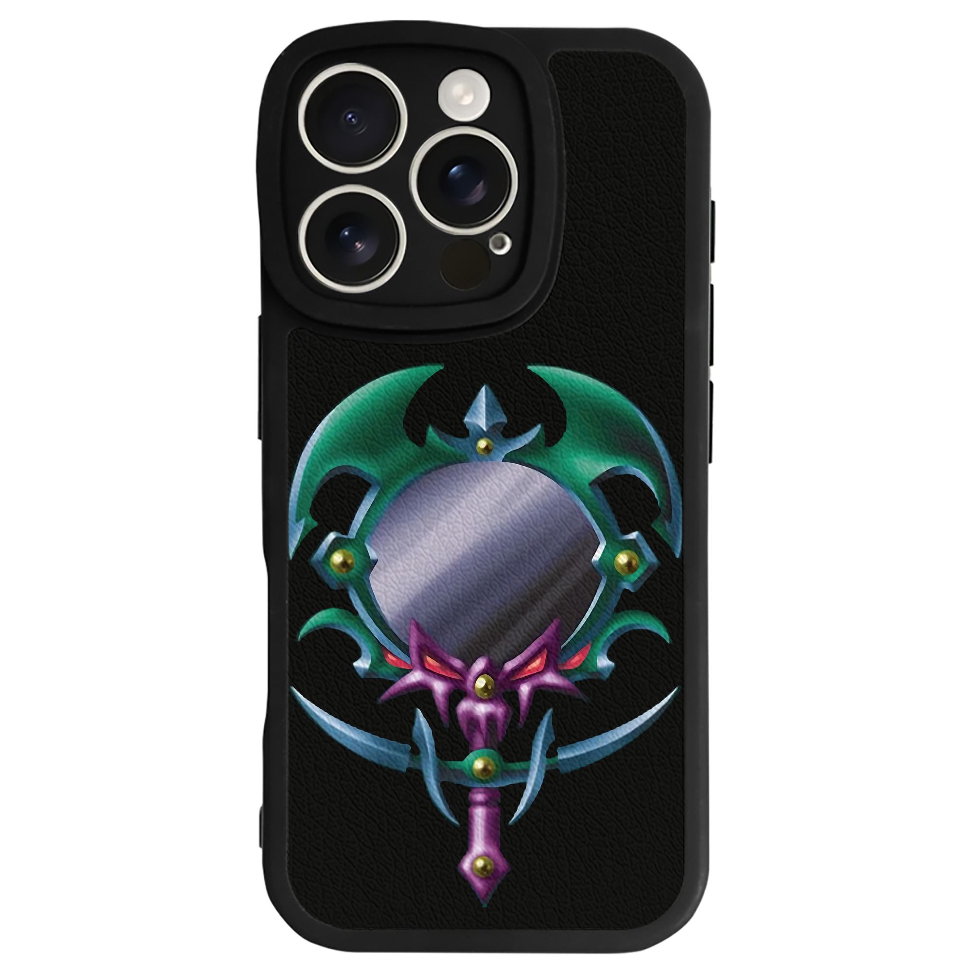 （画像用） 遊☆戯☆王 Yu-Gi-Oh! 【iPhone 16シリーズ対応】シリコンスマホケース（レザー調） 材質：シリコン